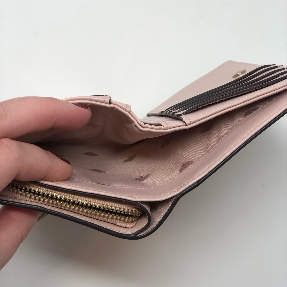 kate spade Dusty Pink Saffiano Zip Wallet - Picture 6 of 10